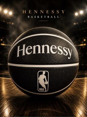 Henne Black and White Basketball Accent Ball